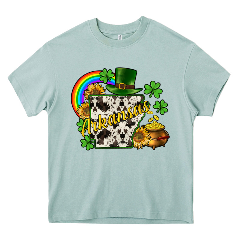 Arkansas Map St. Patrick's Heavy Core Tee by CowGirlArtShop | Teevron