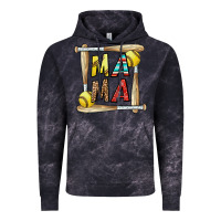 Cloud Black softball mama Vintage Hoodie - CowhideDigitalArt