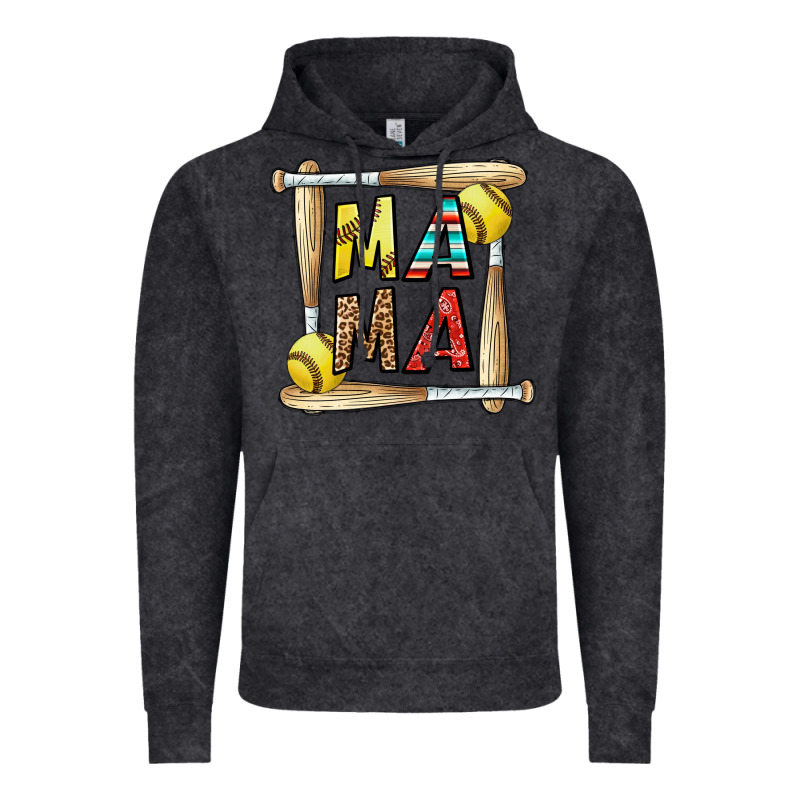 Softball Mama Vintage Hoodie by CowhideDigitalArt | Teevron