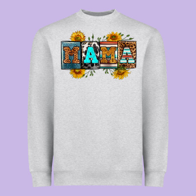License Letters Western Mama Heavyweight Sweatshirt Designed By Ranaportraitstore