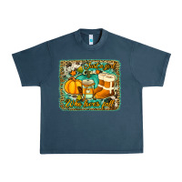 Midnight Navy just a girl who loves fall background Urban Heavy Tee - Jasminsmagicworld
