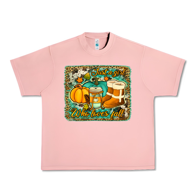 Just A Girl Who Loves Fall Background Urban Heavy Tee by Jasminsmagicworld | Teevron