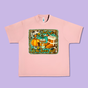 Just A Girl Who Loves Fall Background Urban Heavy Tee Designed By Jasminsmagicworld