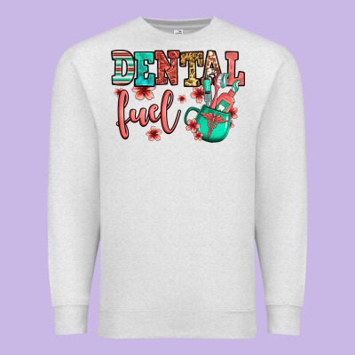 Dental Fuel Coffee Cup Premium Sweatshirt Designed By Jasminsmagicworld