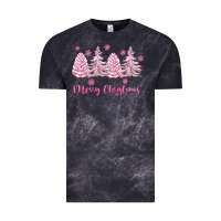 Cloud Black Merry Christmas Trees Vintage Tee - FaDigitalArtStudio