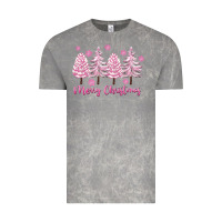 Cloud Rock Merry Christmas Trees Vintage Tee - FaDigitalArtStudio