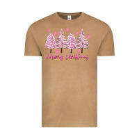 Vintage Camel Merry Christmas Trees Vintage Tee - FaDigitalArtStudio