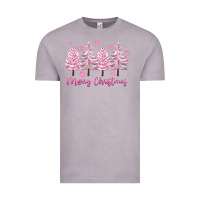 Vintage Zinc Merry Christmas Trees Vintage Tee - FaDigitalArtStudio
