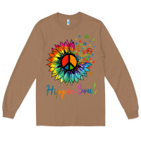 Toasted Coconut daisy peace sign hippie soul retro hippie flower lovers t shirt Long Sleeve Tee - baoMotion