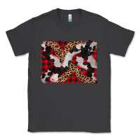 Smoke cowhide buffalo plaid leopad background Classic Tee - CowCowDesign