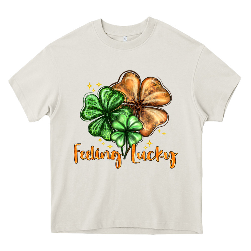 Feeling Lucky With Clover Heavy Core Tee by HowdyJamesFarm | Teevron