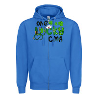 True Royal one lucky certified medical assistant cma Zipper Hoodie - RanaPortraitStore