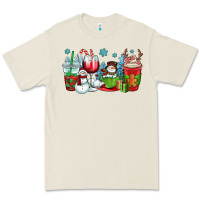 Bone christmas snowman coffee cups Premium Tee - OliviaCreatesArt