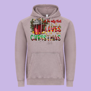 Afamilytloveschristmas Vintage Hoodie Designed By Cowhidedigitalart