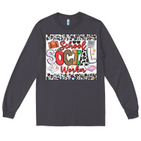 Smoke School Social Worker Long Sleeve Tee - CowhideDigitalArt