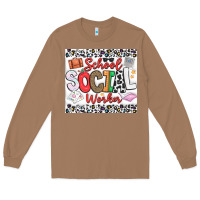 Toasted Coconut School Social Worker Long Sleeve Tee - CowhideDigitalArt
