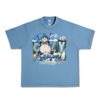 Pebble Blue Cozy Season Urban Heavy Tee - FaDigitalArtStudio