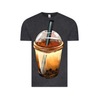 Vintage Black Bobba cup Vintage Tee - FaDigitalArtStudio