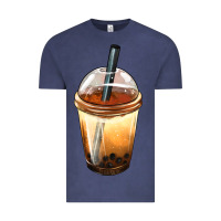 Vintage Denim Bobba cup Vintage Tee - FaDigitalArtStudio