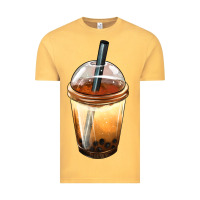 Vintage Mustard Bobba cup Vintage Tee - FaDigitalArtStudio