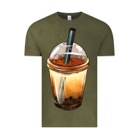 Vintage Olive Bobba cup Vintage Tee - FaDigitalArtStudio