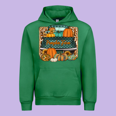 Pumpkin Farm Truck Urban Hoodie Designed By Jasminsmagicworld
