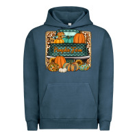 Pigment Midnight Navy pumpkin farm truck Urban Hoodie - Jasminsmagicworld