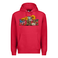 Cardinal mom boots hat and sunflower Premium Hoodie - Artiststas