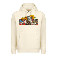 Sandshell mom boots hat and sunflower Premium Hoodie - Artiststas