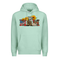 Seafoam mom boots hat and sunflower Premium Hoodie - Artiststas