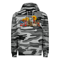 Slate Camo mom boots hat and sunflower Premium Hoodie - Artiststas