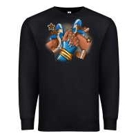 Black Football afro girl sneakers Premium Sweatshirt - RanaPortraitStore