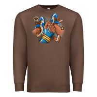 Chestnut Football afro girl sneakers Premium Sweatshirt - RanaPortraitStore