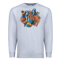 Heather Grey Football afro girl sneakers Premium Sweatshirt - RanaPortraitStore