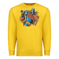Lemon Football afro girl sneakers Premium Sweatshirt - RanaPortraitStore
