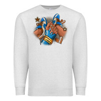Oatmeal Heather Football afro girl sneakers Premium Sweatshirt - RanaPortraitStore