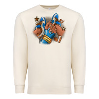 Sandshell Football afro girl sneakers Premium Sweatshirt - RanaPortraitStore