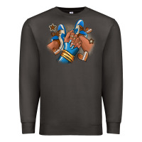 Smoke Football afro girl sneakers Premium Sweatshirt - RanaPortraitStore