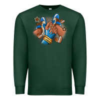 Sports Green Football afro girl sneakers Premium Sweatshirt - RanaPortraitStore