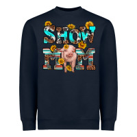 Navy show mom pig Heavyweight Sweatshirt - RanaPortraitStore