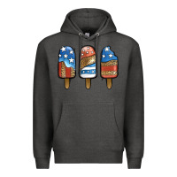 Charcoal Heather patriotic leopard popsicles Premium Hoodie - Jasminsmagicworld