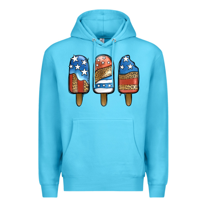 Patriotic Leopard Popsicles Premium Hoodie by Jasminsmagicworld | Teevron