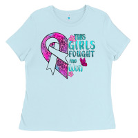 Baby Blue This Girls Fought and Won Cancer Ladies Tee - BundleAndBundleShop