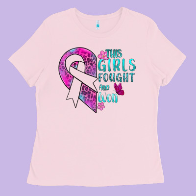 This Girls Fought And Won Cancer Ladies Tee Designed By Bundleandbundleshop