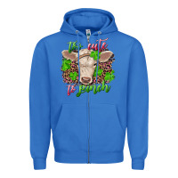 True Royal too cute to pinch charolais calf Zipper Hoodie - RanaPortraitStore