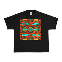Black native american aztec seamless pattern 2 Urban Heavy Tee - BundleAndBundleShop
