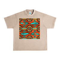 French Oak native american aztec seamless pattern 2 Urban Heavy Tee - BundleAndBundleShop