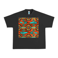 Pigment Black native american aztec seamless pattern 2 Urban Heavy Tee - BundleAndBundleShop