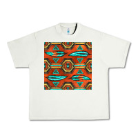 Pistachio native american aztec seamless pattern 2 Urban Heavy Tee - BundleAndBundleShop
