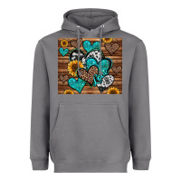 Storm turquoise sunflower hearts Heavyweight Hoodie - Jasminsmagicworld